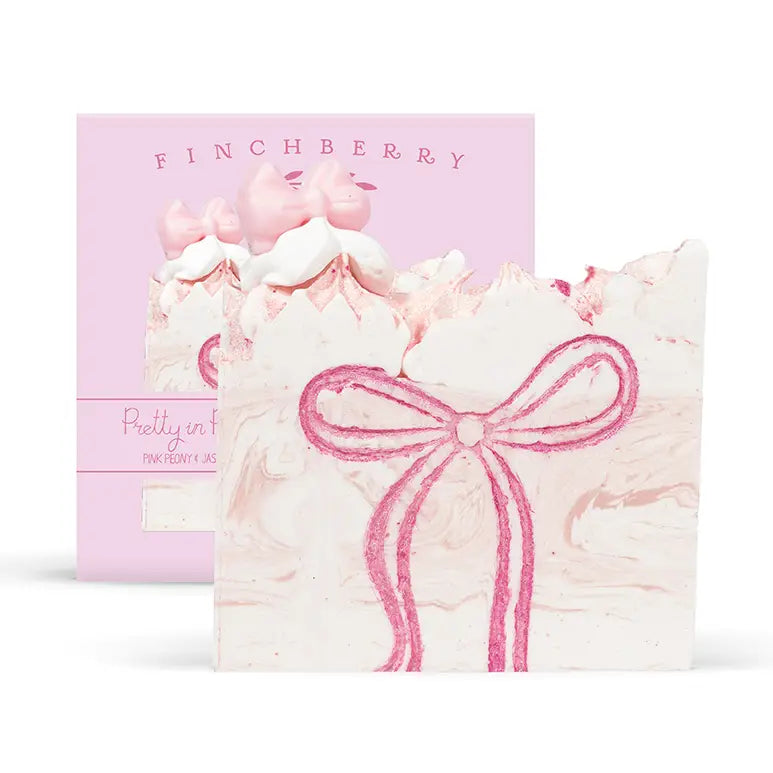 Pretty in Pink Vegan Boxed Soap with Pink Coquette Bow