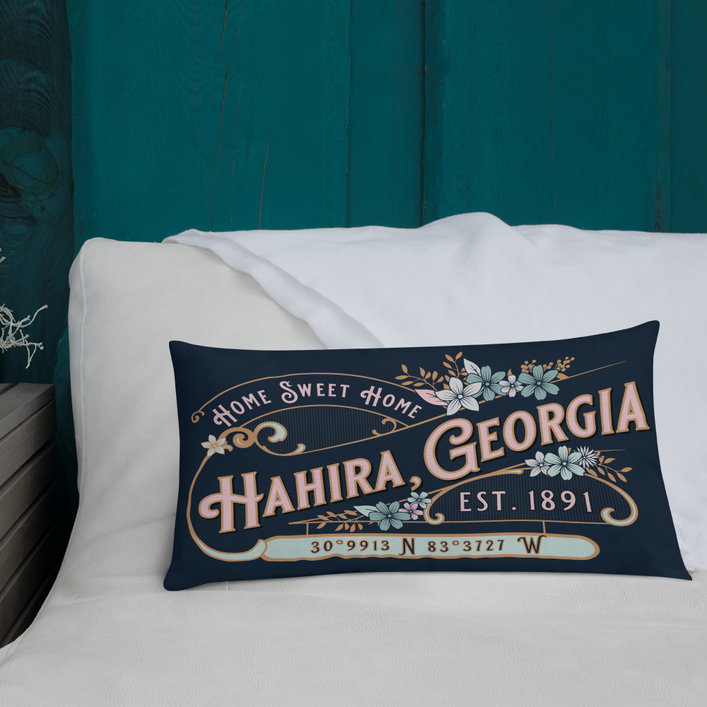 Hahira GA Custom Throw Pillow