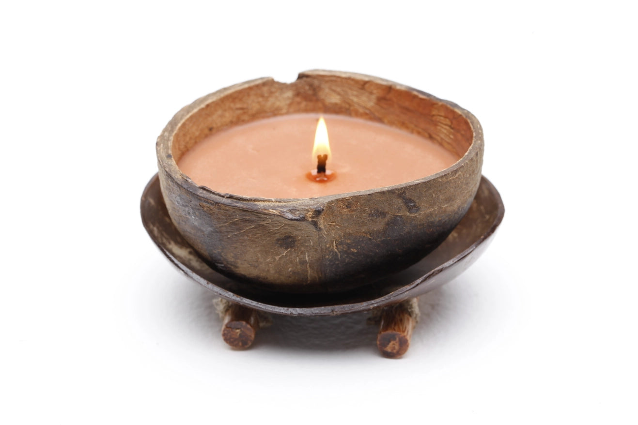 Upcycled Real Coconut Candle