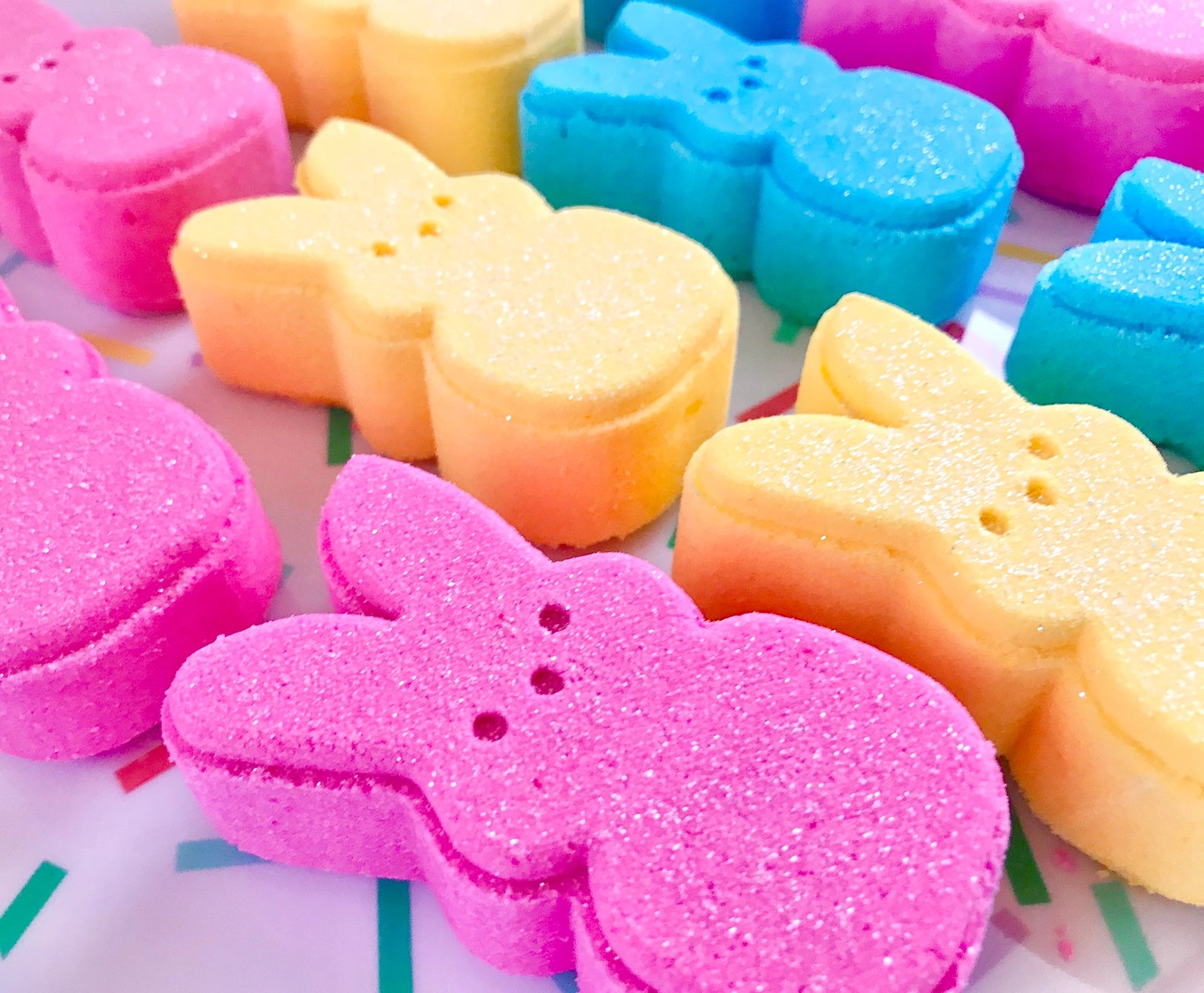 PINK Bunny Peep Inspired Bath Bombs Easter