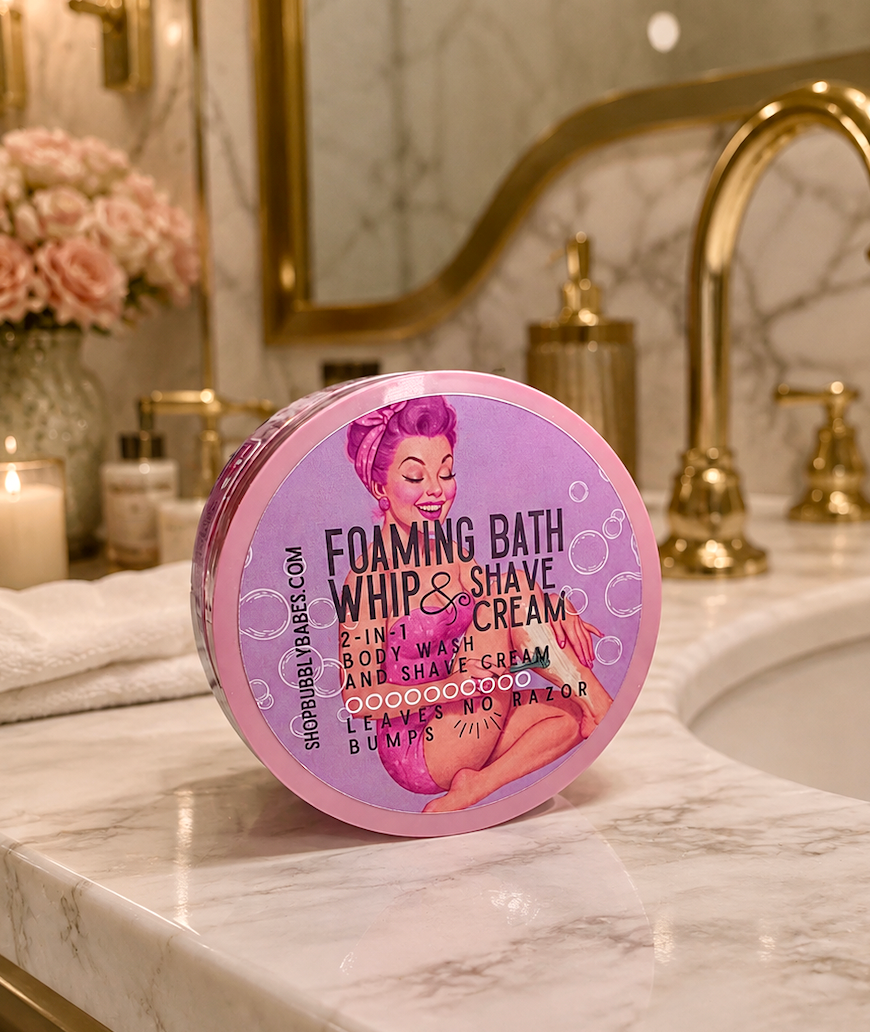 Foaming Bath Whip + Shave Cream
