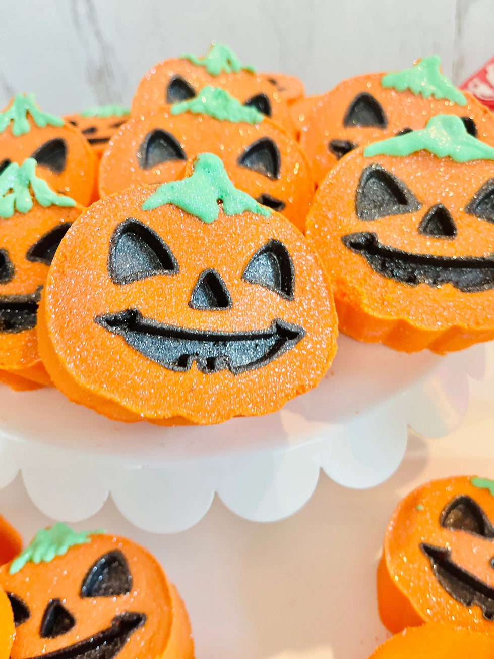 Orange Pumpkin Halloween Bath Bomb