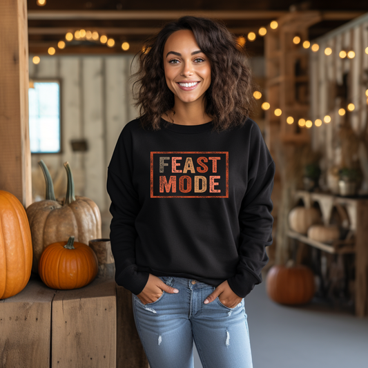 Feast Mode Thanksgiving Unisex Heavy Blend™ Crewneck Sweatshirt Gilden