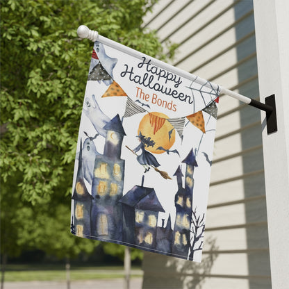 Personalized Halloween House Flag