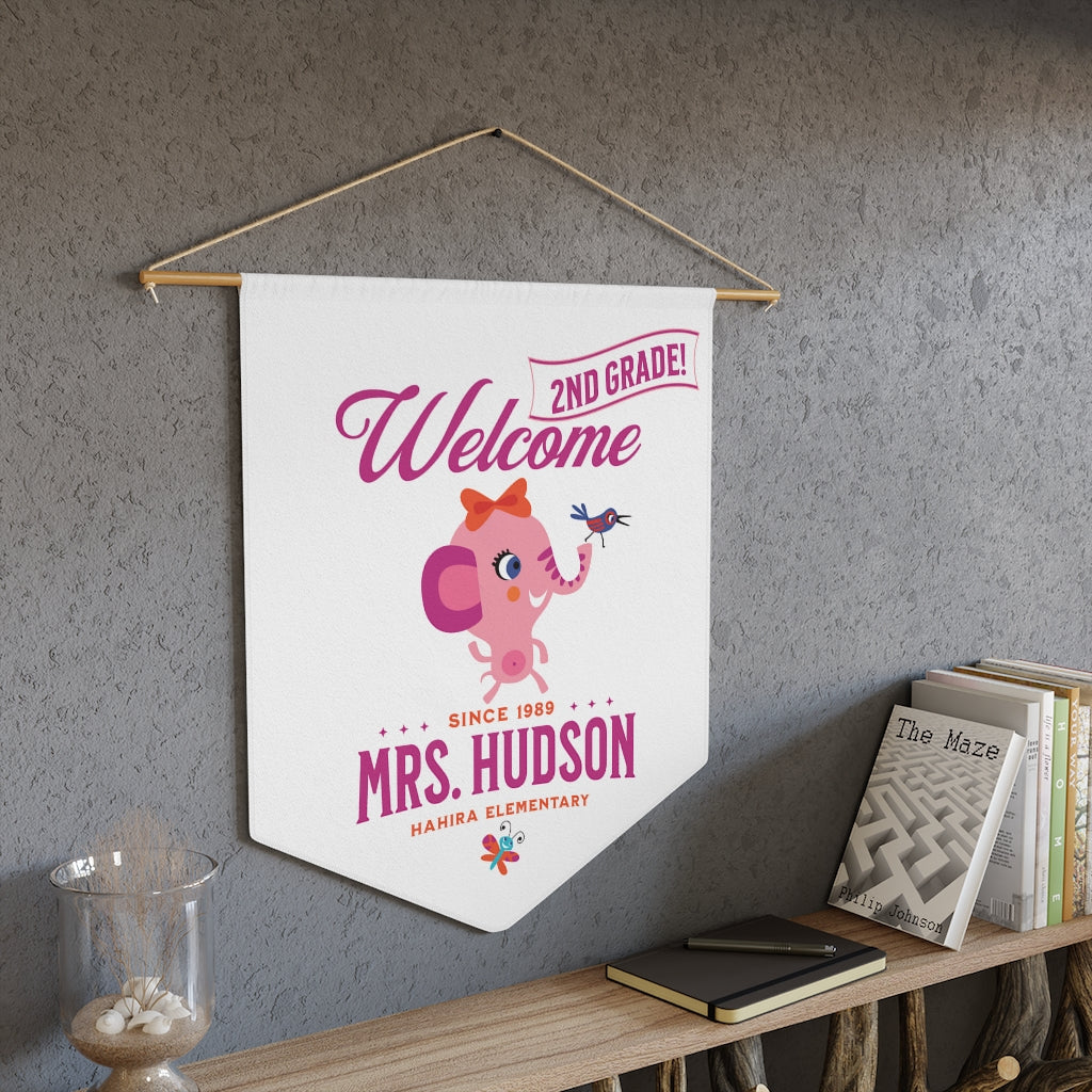 Welcome Teacher Personalized Pennant