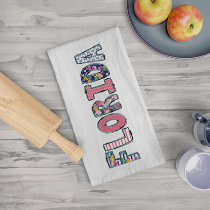Personalized State  Tea Towel