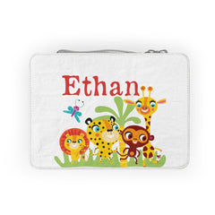 Jungle Animals Personalized Paper Lunch Bag or Box