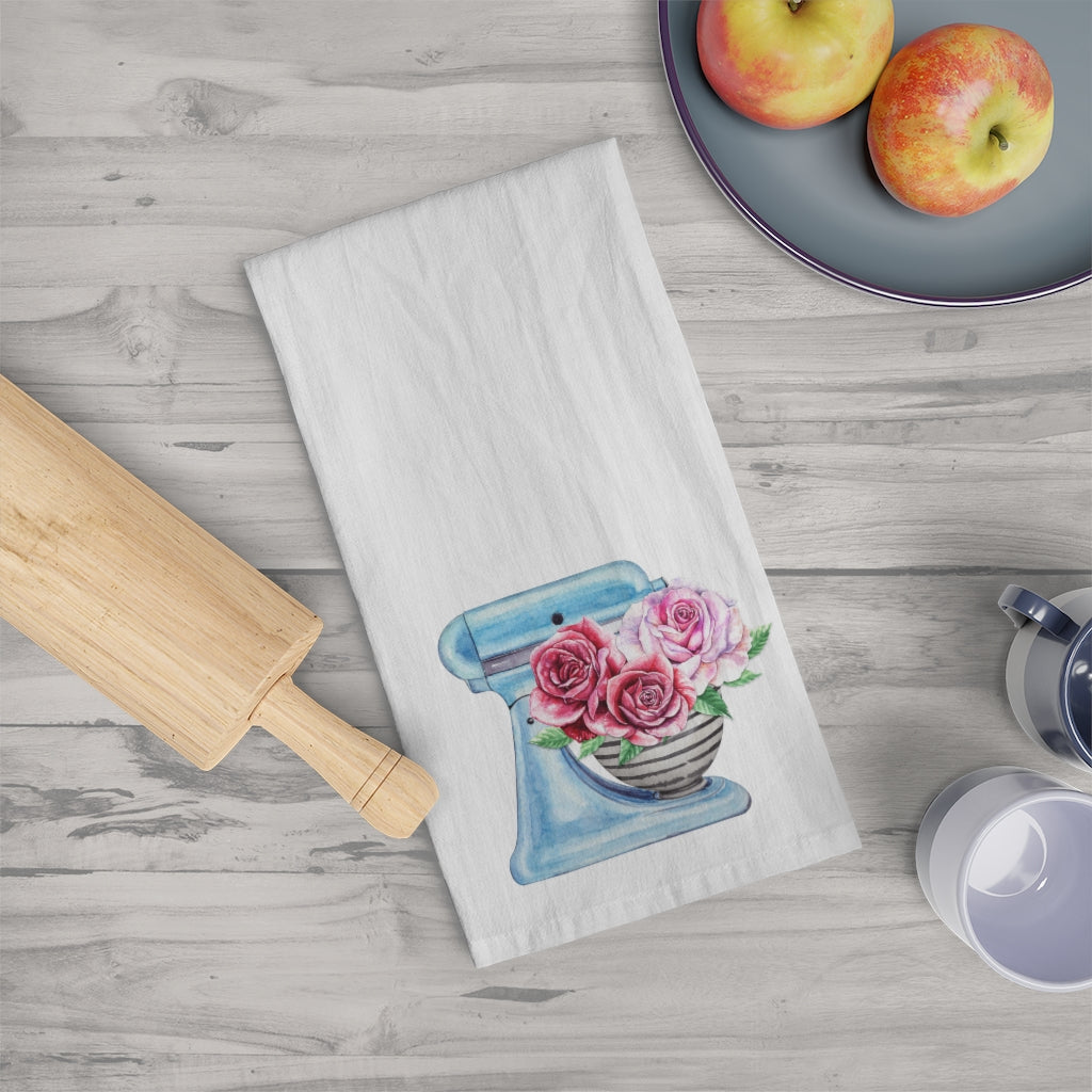 Floral Kitchen Aid Mixer Tea Towel