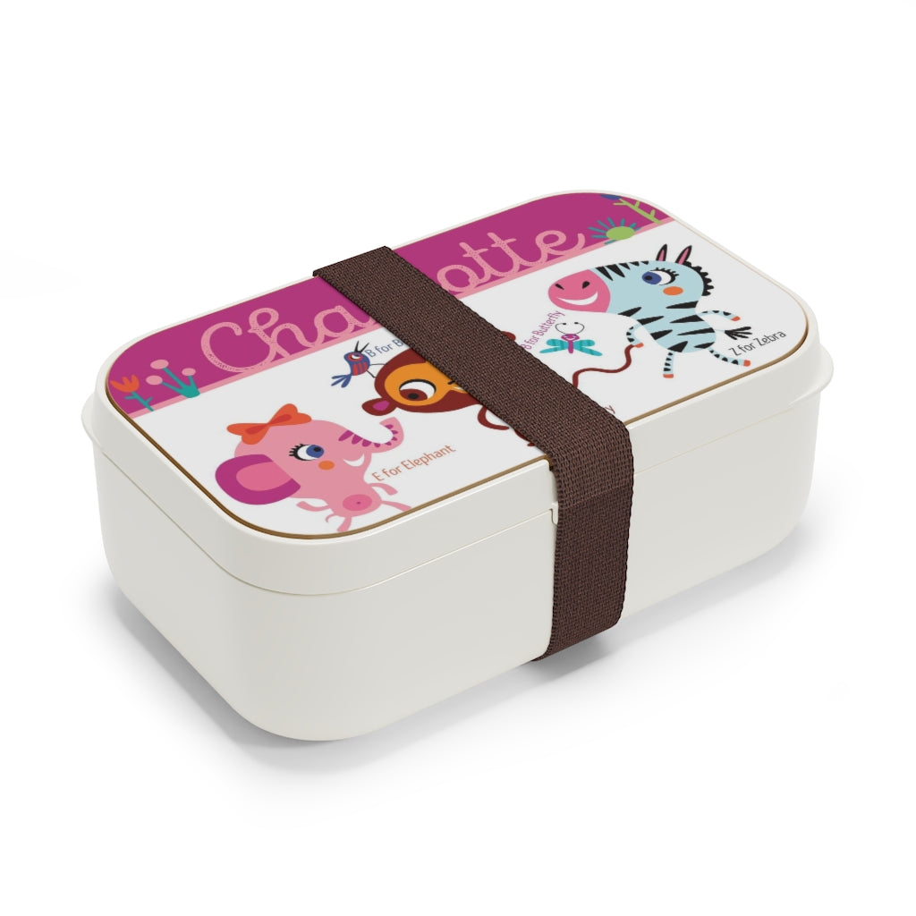 Girls or Boys Zoo Animals Bento Lunch Box
