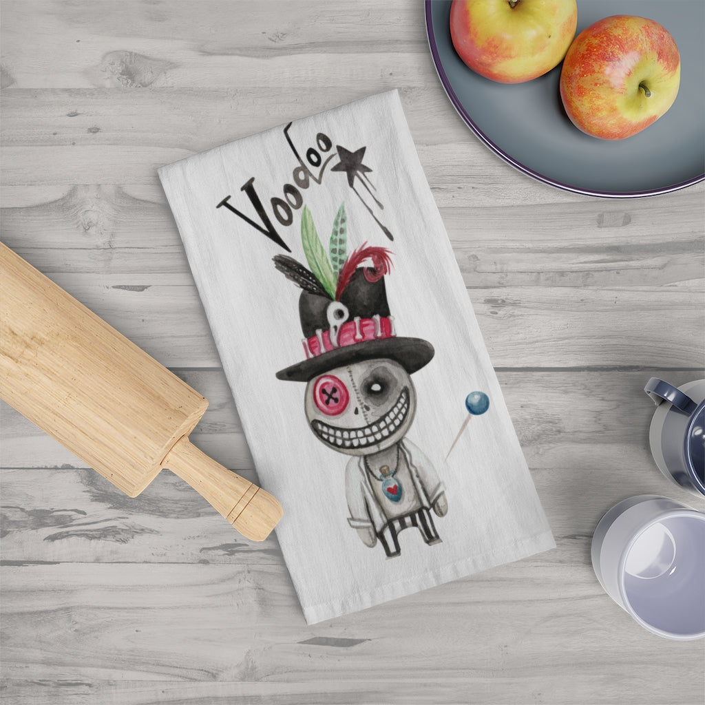 Voodoo Halloween Tea Towel