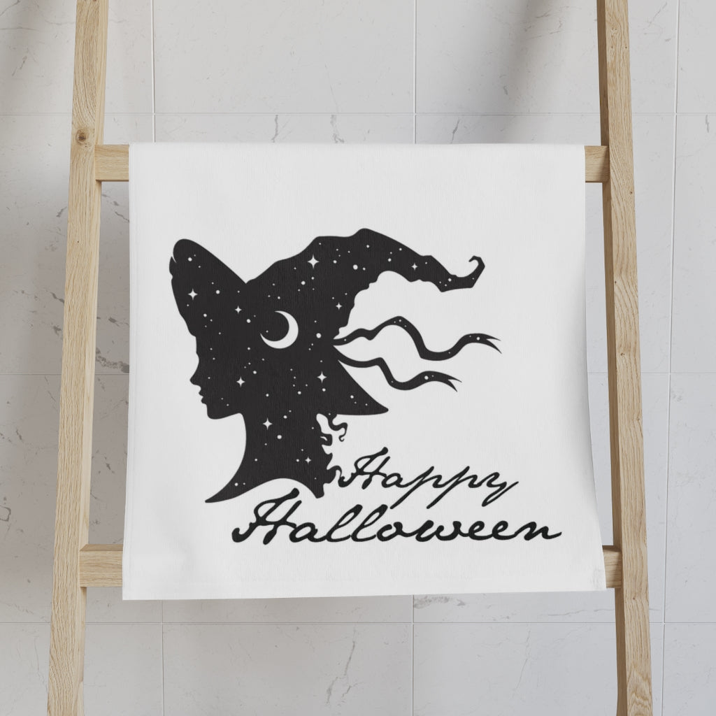 Halloween Bathroom Hand Towel - Witches Head