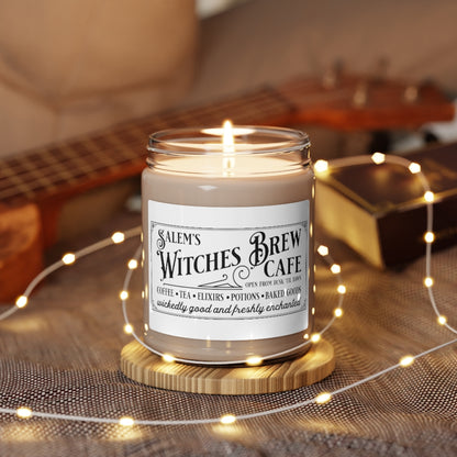 Witches Brew Cafe Halloween Candle
