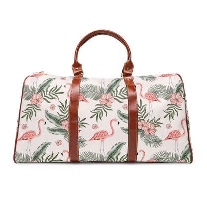 Tropical Flamingo Waterproof Travel Bag