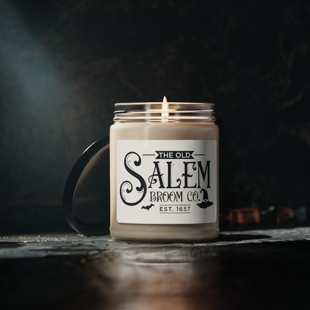 Salem Broom Co Halloween Candle