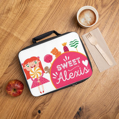 Personalized Sweet Candy Girls Lunch Bag Box