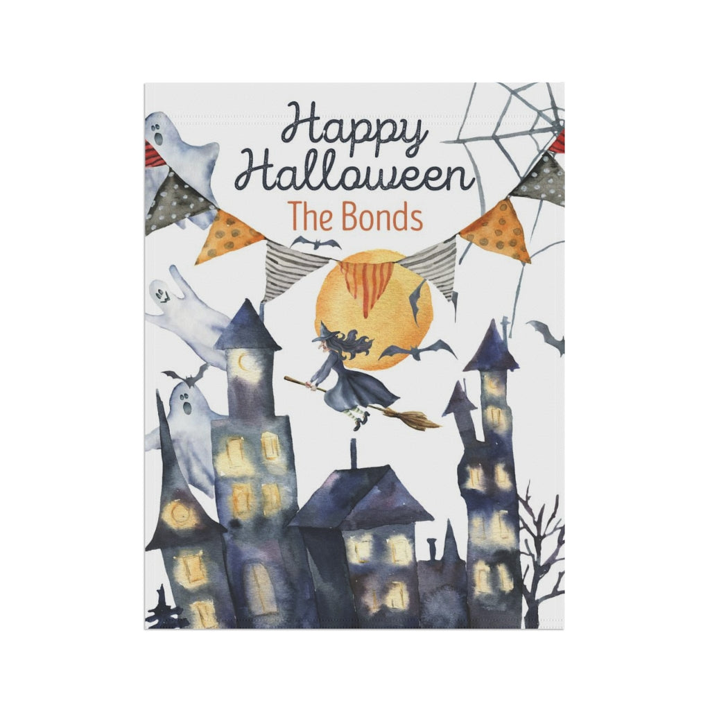 Personalized Halloween House Flag