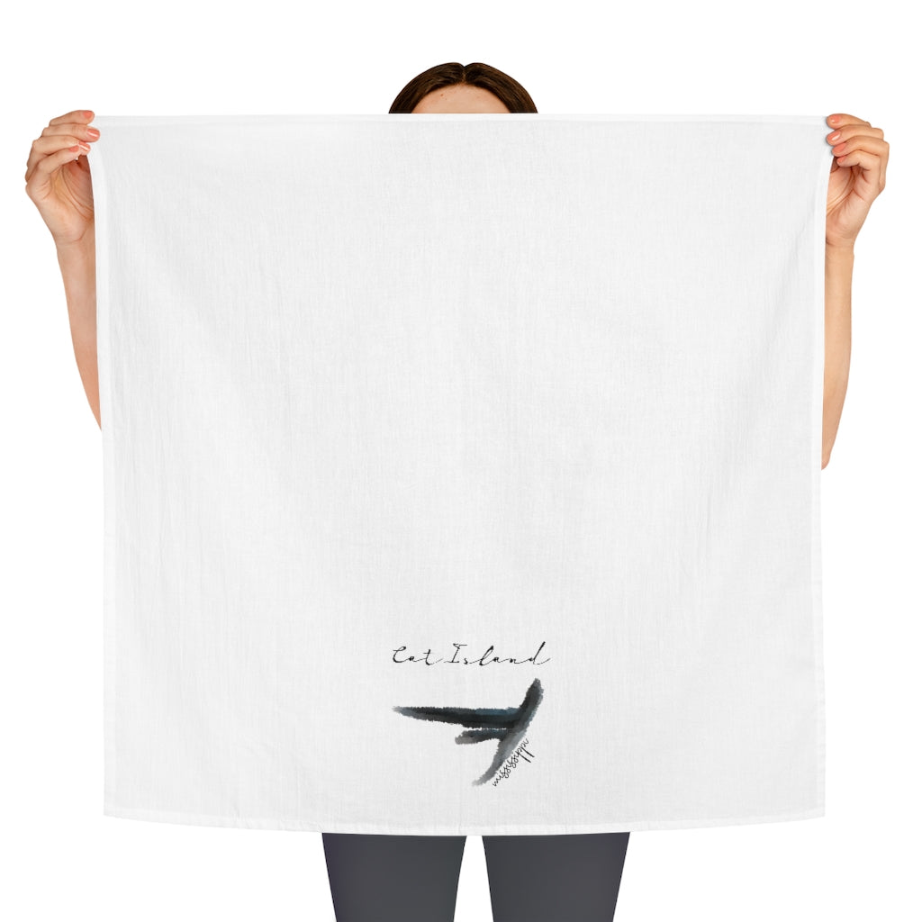 Cat Island Mississippi Tea Towel