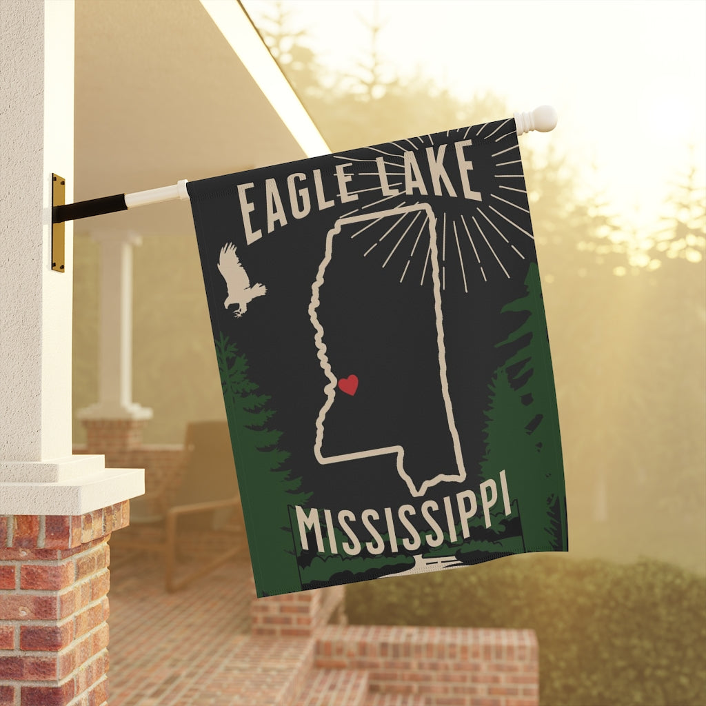 Lake House Custom Personalized House Flag