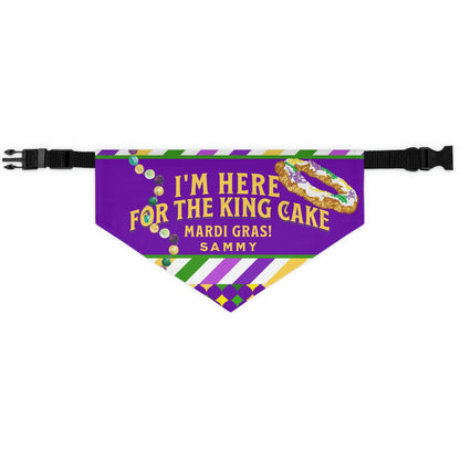 Mardi Gras King Cake Pet Bandana Collar
