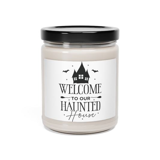 Welcome to our Haunted House Halloween Candle