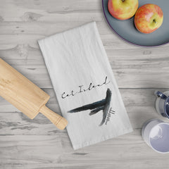 Cat Island Mississippi Tea Towel
