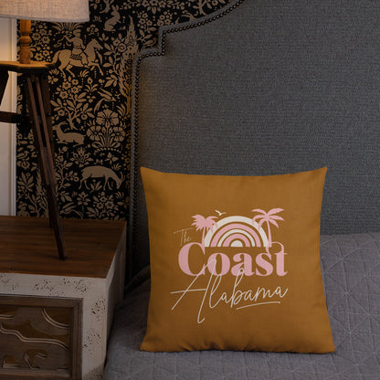 Alabama Coastal Throw Pillow