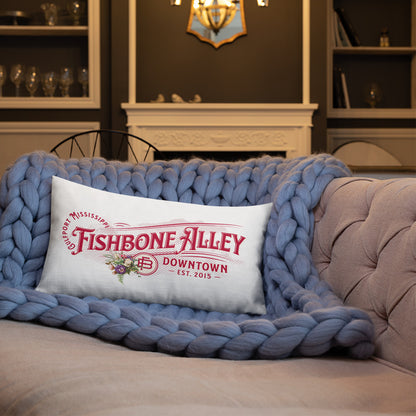 Gulfport, MS FishBone Alley Premium Throw Pillow