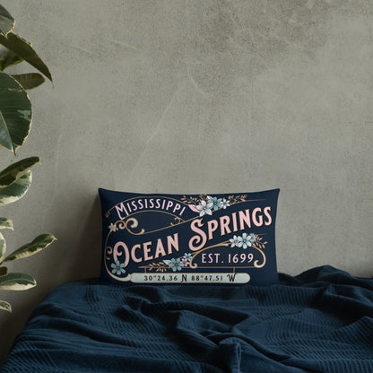 Ocean Springs MS Premium Throw Pillow