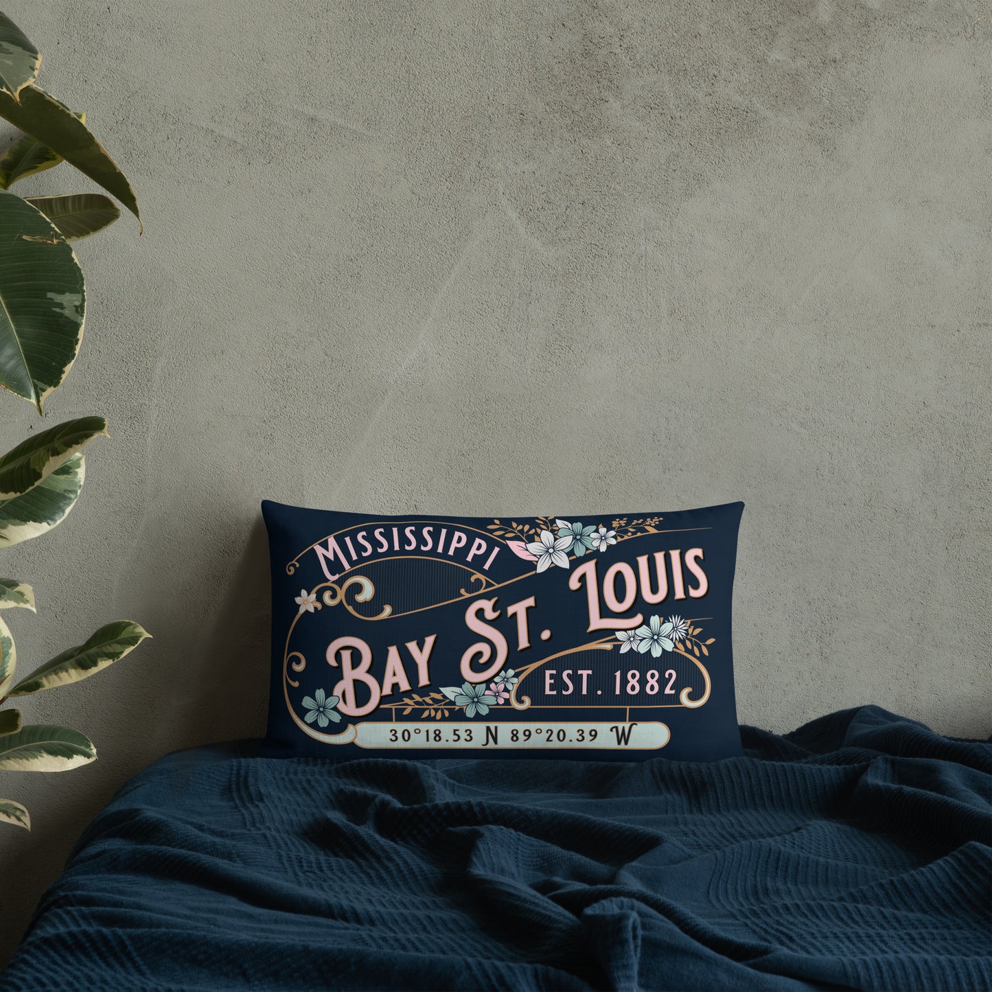 Bay St. Louis MS Premium Throw Pillow