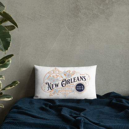 New Orleans LA Premium Throw Pillow