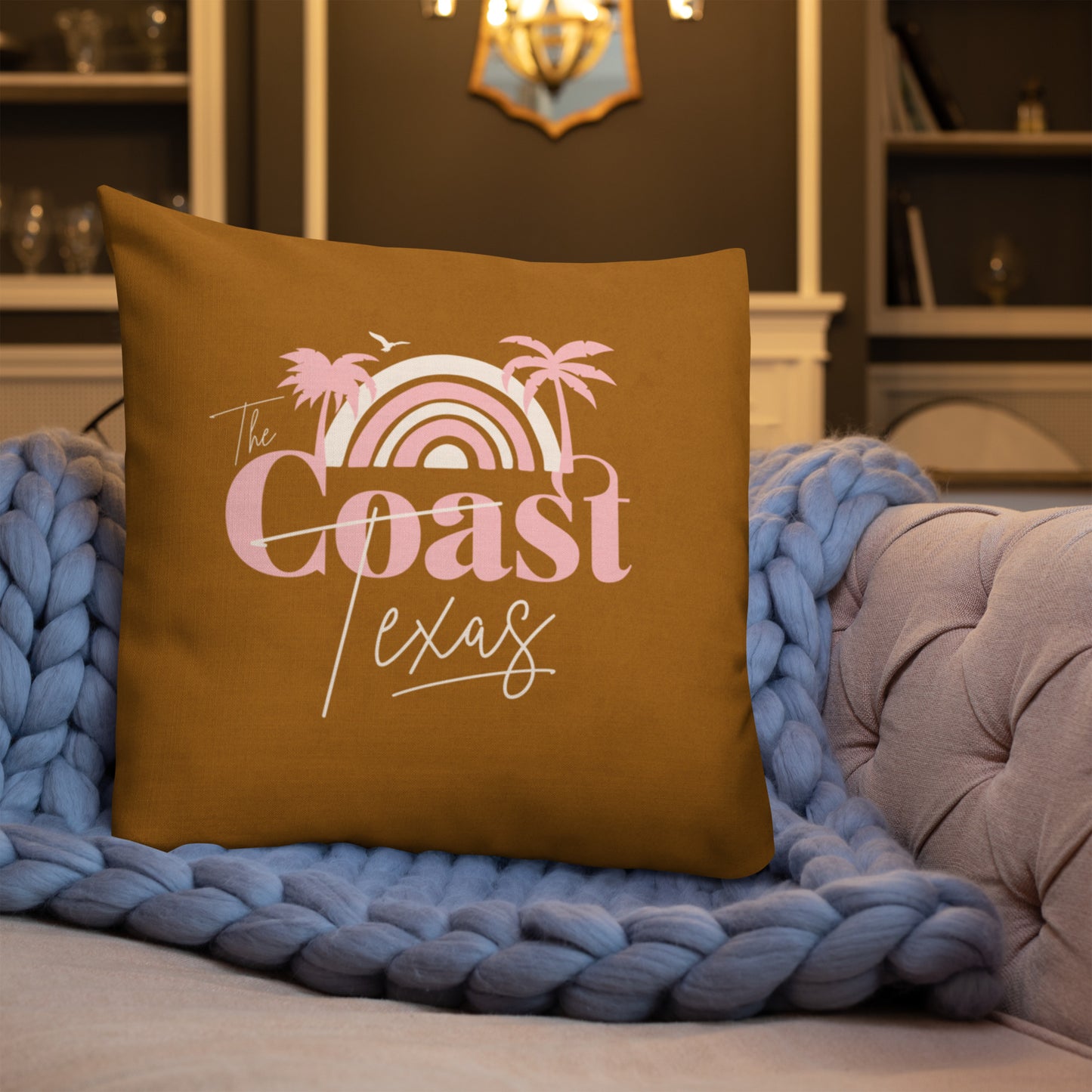 Texas Coast Premium Throw Pillow