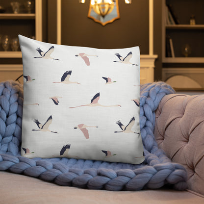 Geese Pattern Premium Throw Pillow