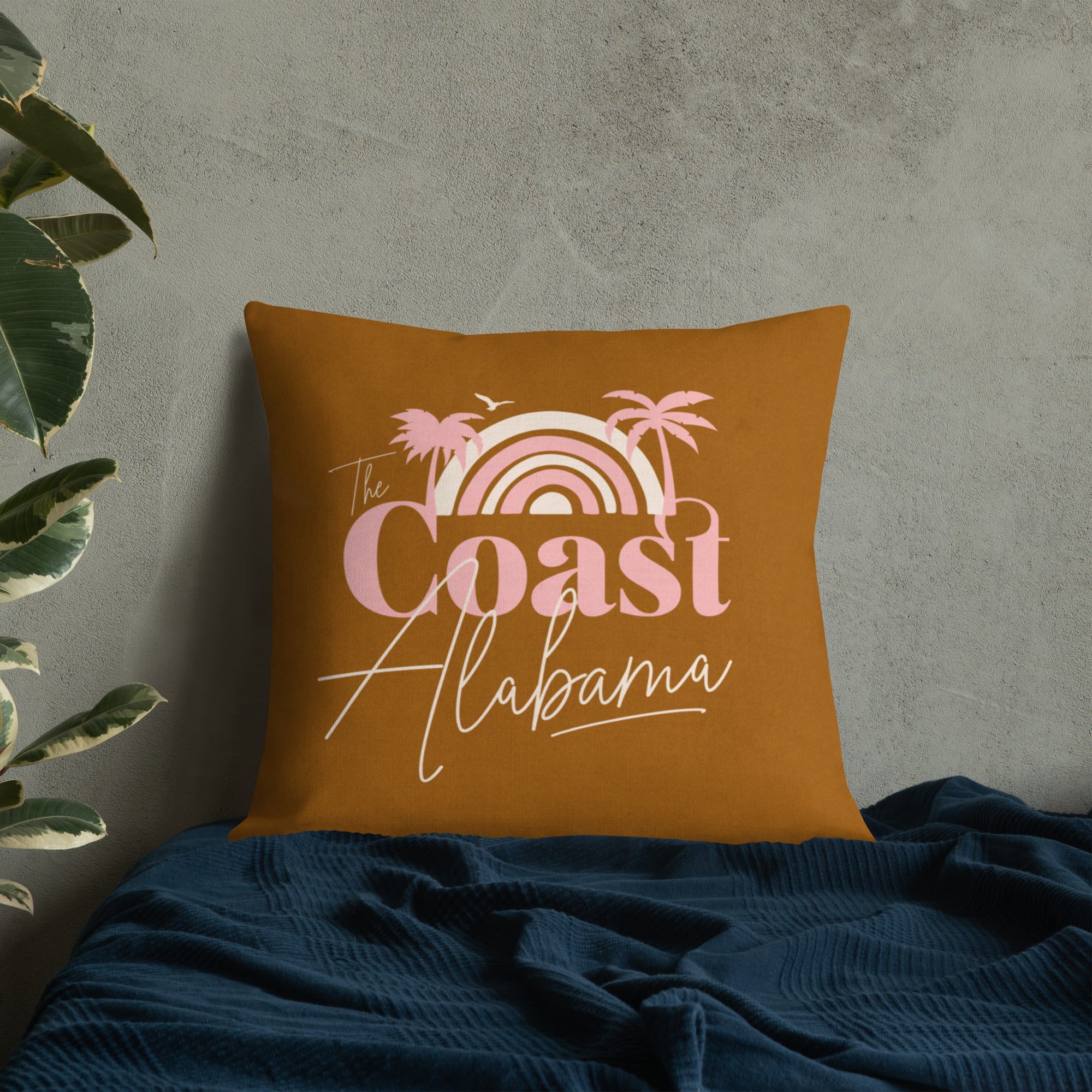Alabama Coast Premium Throw Pillow
