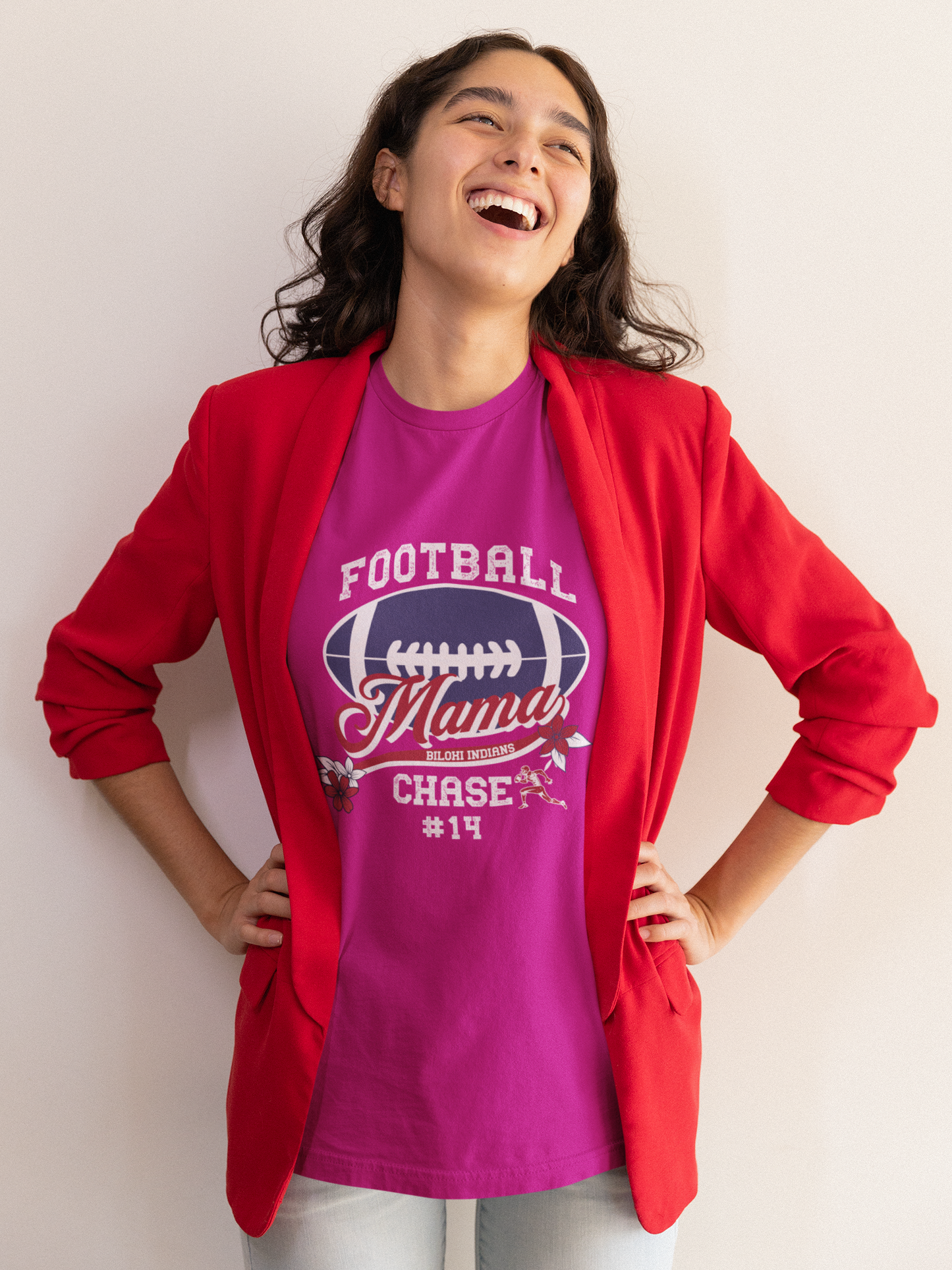 Proud Mama Football - Unisex T-Shirt. Bella+Canvas