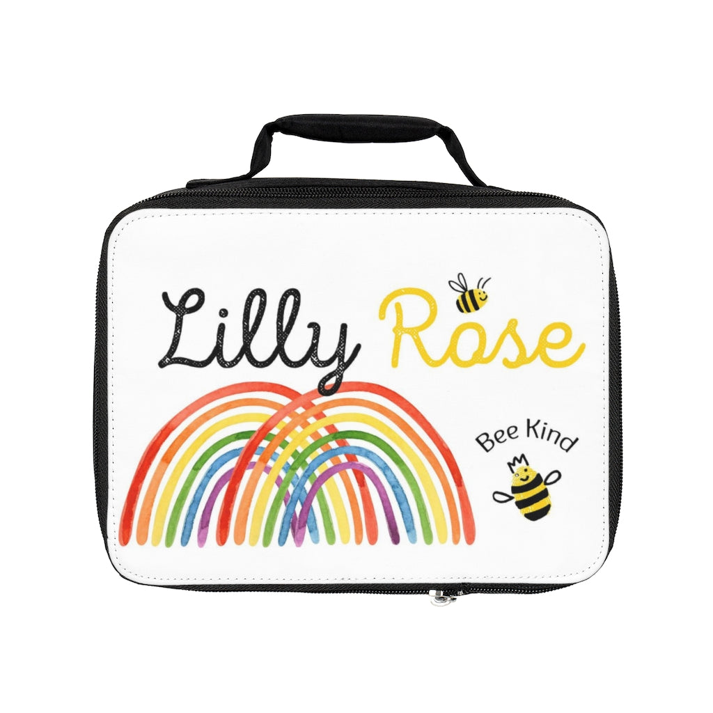 Bee Kind Childs Personalized Lunch Bag Box