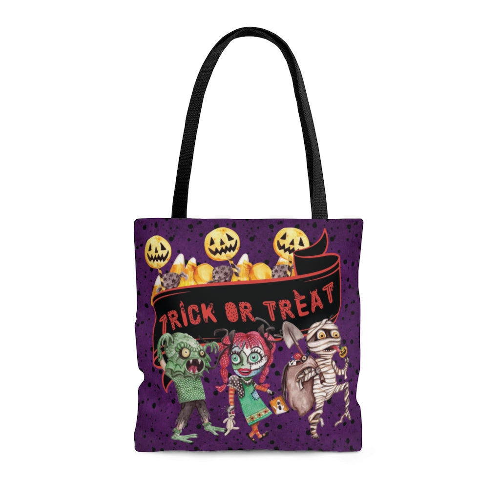 Halloween Trick or Treat Tote Bag for kids