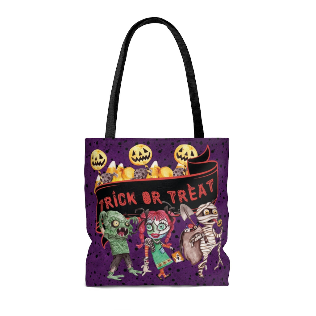 Halloween Trick or Treat Tote Bag for kids, Trick or Treat Bag
