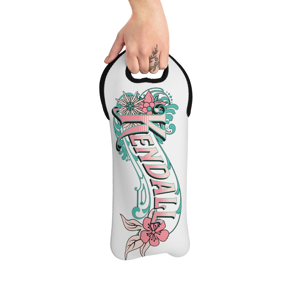 Personalized Banner Wine Tote Bag