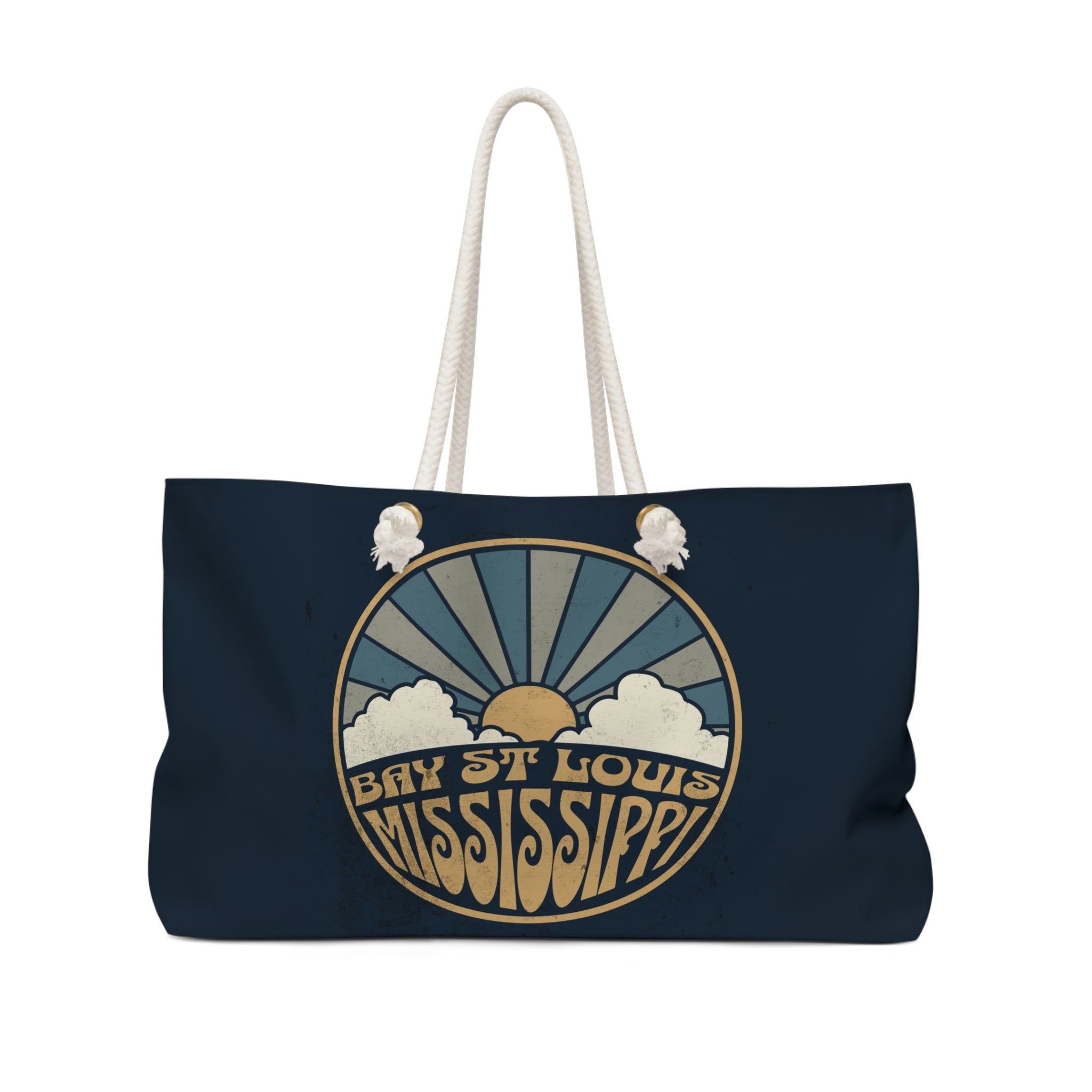 Bay Saint Louis Retro Tote Bag