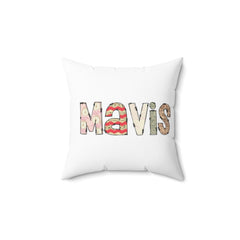 Personalized Letters Vintage Design Square Throw Pillow