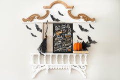 Personalized Halloween Family Rules Canvas 16x24