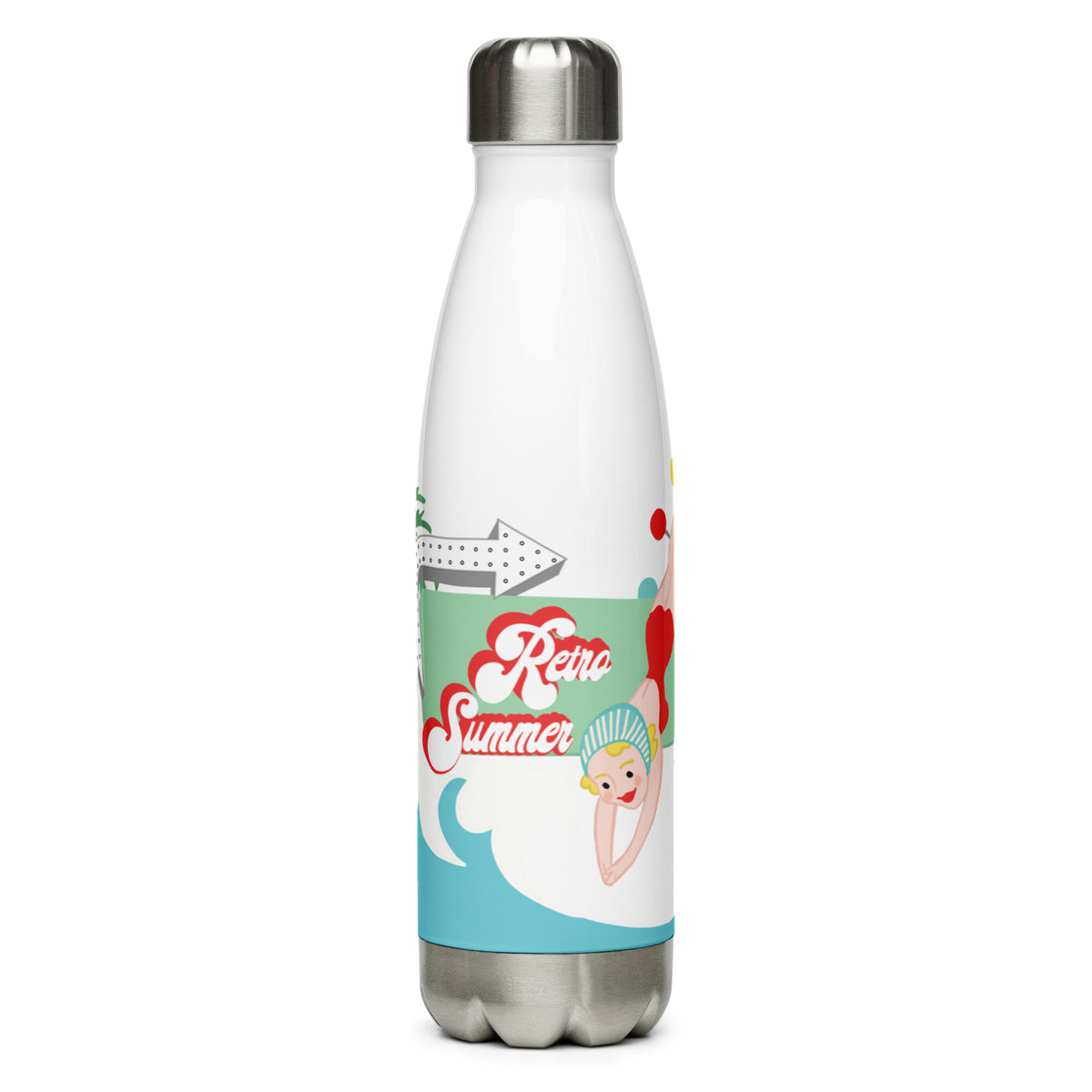 Retro Summer Stainless Steel Water Bottle **LIMITED EDITION**