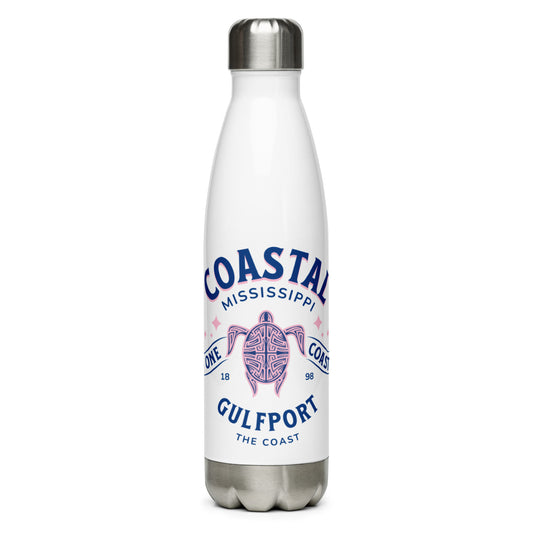 Gulfport, MS Turtle Coast Stainless Steel Water Bottle