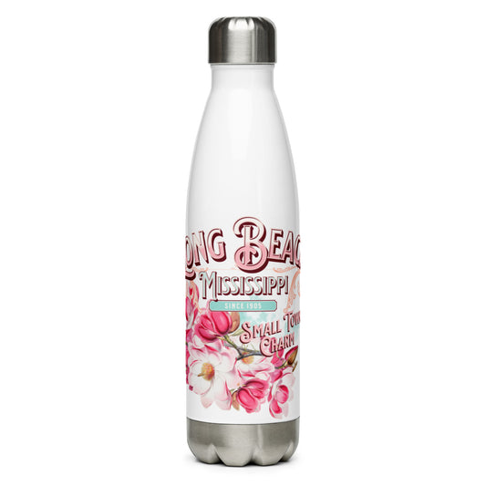 Long Beach MS Floral Stainless Steel Water Bottle