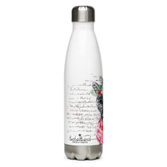 Watercolor Floral Tiger Stainless Steel Water Bottle